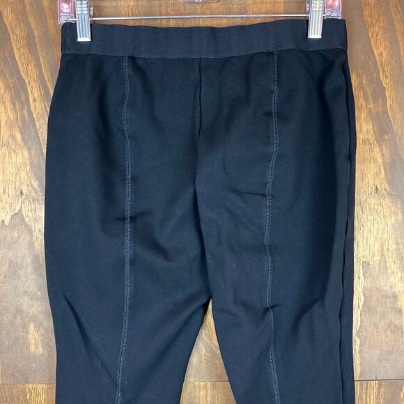J Crew Womens Pants Black Ankle Cropped Mercantile Side Zip Leggings Stretch 8 - Picture 10 of 11